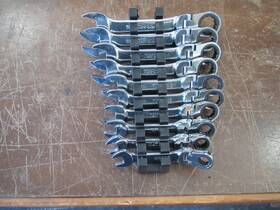 Matco Tools S7grfs7 Combo Stubby Flex Head Ratcheting Wrench Set 10 Piece Metric 10-19mm