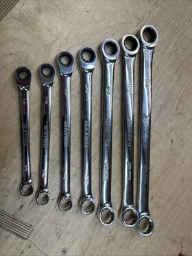 S9grbl7 Matco Tools 90 Tooth Double Box Ratcheting Wrench Set 3/8 Inch -3/4 -