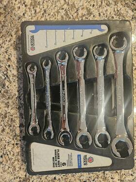 Srfm166tc Matco Tools 6 Piece Line Wrench Set Double Ended Metric Open Box Never Used