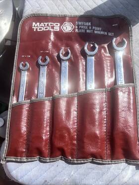 Swf56k Matco Tools 5 Piece Sae Flare Nut Wrench Set 3/8 Inch - 1