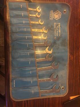 Swoam11k Matco Tools Vintage Swoam11kb 11 Piece Angle Open End Head Metric Wrench Set