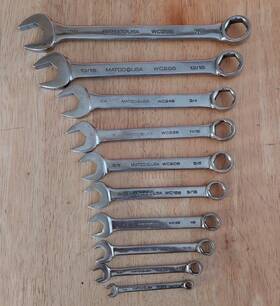 Wc286 Matco Tools Wc148 10 Pieces Combination Wrenches - Wc86