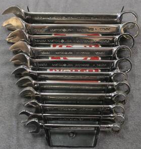 Wc18m2-wc8m2 Matco Tools 12pc Combination Wrench Set 12 Point 18mm-8mm Missing 7mm