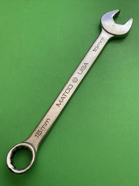 Wm15c2 Matco Tools Vintage Professional Usa 15mm Metric Combination Wrench Mpn
