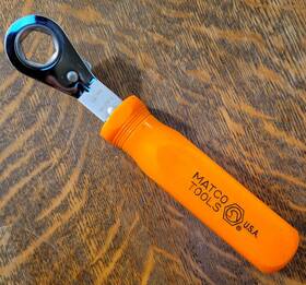 Wrd0916 Matco Tools Usa 9/16 Inch 6-point Racheting Box-end Wrench Orange Handle