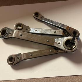 Wrdm910 Matco Tools Tool 4 Ps Metric Ratcheting Box End Offset Wrenches 8 10 11 12 13 14 15 17