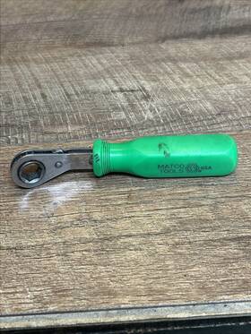 Matco Tools Wrdmg14 Tool Usa 14mm Ratchet Wrench Ratcheting Offset Green Handle 6pt