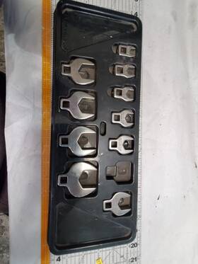 Wcfs12 Matco Wcfs12- Usa 3/8 Inch Crowsfoot Wrench Set In Tray - 1 Missing 11/16