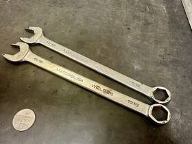 Wcl226 Matco Pair Of 11/16 Inch Long Combination Wrenches 6 Point Great To Beat On