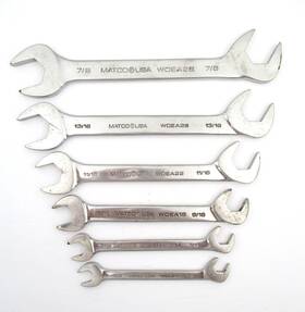 Woea12 Matco 6 Pc 4-way Angle Head Wrench Set Woea - 3/8 7/16 9/16 11/16 13/16 7/8