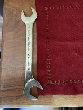 Woea34 Matco Wrench Usa 1-1/16 Inch 4-way Angle Sae Open End