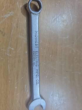 15038 Midwest Electric Mfg. Co. 3/8 Inch Sae Open/box End Wrench 6 Pt #15038