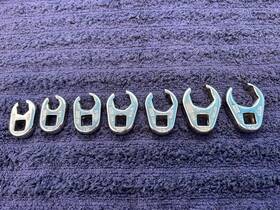 Napa 3/8 -3/4 Inch Drive Sae Crows Foot Set 7 Pcs - 3/4 Made In Usa