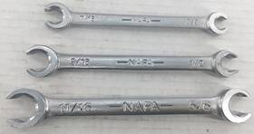Ndf-552 Napa 3 Flare Nut Line Wrench Ndf 550 552 554 Usa 7/16 9/16 3/8 1/2 5/8 11/16
