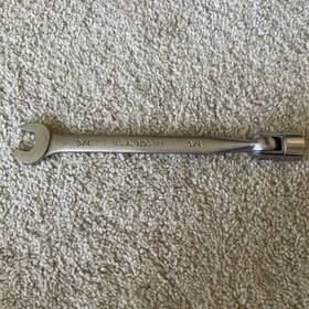 Nds124 Napa Tools Made In Usa 3/4 Inch Combination 12 Point Socket Flex End Wrench