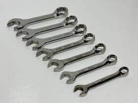 Ndx62 Napa Tools Usa 7pc Short Chrome Sae 3/8-3/4 Inch Combination Wrench Set 12 Point