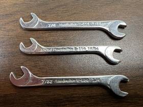 E-118 New Britain E-116 Tools E-120 Midget Open End Wrench Lot Usa