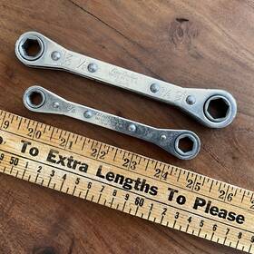 Rw-14 New Britain Rw-18 1/2 Inch X 9/16 And 3/8 7/16 6 Point Ratchet Wrench