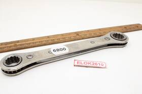 Rw-19 New Britain 5/8 Inch X11/16 12 Point Sae Double Box End Ratcheting Wrench Usa