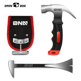 Npm65848 Newpoint Motor Open Box 6-1/2 Inch Long 16 Oz Stubby Claw Hammer Rustproof 8 Nail Puller Pry Bar
