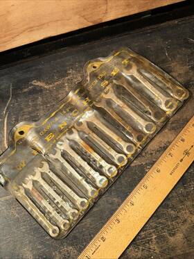 010987 Oxwall 14 Piece Box And Open End Ignition Wrench Set Usa Made Used
