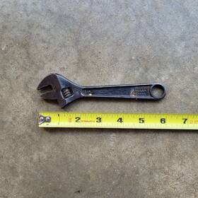 1706-s P&c Vintage 6 Inch Adjustable Wrench Made In Usa