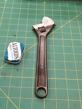 1710-s P&c Vintage 10 Inch Company No Adjustable Wrench Made Usa