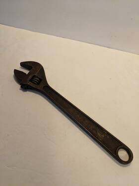 1712-s P & C &c 12 Inch Adjustable Wrench Forged Alloy Steel J-9-7 Vintage