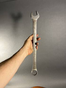 2748 P & C Vintage And 1-1/2 Inch Combination Wrench 12pt Part# Made In Usa. 21-3/4 L