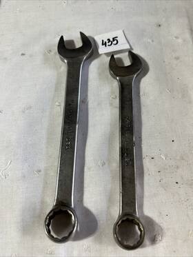 B022 Par-x Lot Of 2 Combination Wrenches 12 Point 11/16 5/8