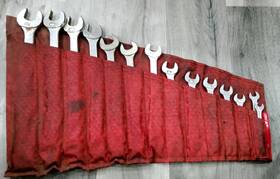 6112-6140 Penens Tools Vintage 14 Piece Combination Wrench Set 3/8 Inch To 1 1/4