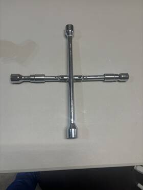 95932 Pittsburgh Tools 14-inch 4 Way Folding Lug Nut Wrench Stowable Car/truck Tire-wheel