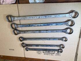 Wf-85 Plumb Vintage 12-point Double Box Wrenches Made In Usa X 6 Rare Wrench