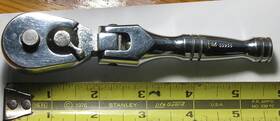 55956 Pm 3/8 Drive Adjustible Swivel Rachet Shorty 6 Inch