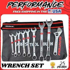 Pmsutah 0206200232123 Atv Utv Sxs Metric Combination Wrench Set Roll Up Tools 8 9 10 11 12 14 17 19 Mm