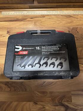 Powerbuilt 028907487083 10 Pc. Master Fan Clutch Wrench Set Kit 127 Free Shipping