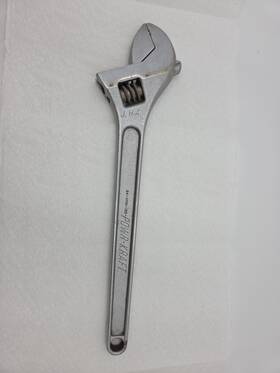 84-4701-15c Powr-kraft Vintage Model 15 Inch Crescent Style Adjustable Wrench