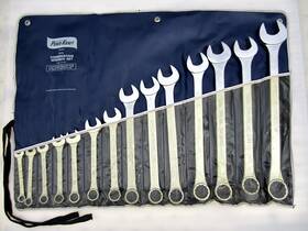 84-4933 Powrkraft Vintage Powr-kraft 14pc Sae Combination Wrench Set Made In Usa