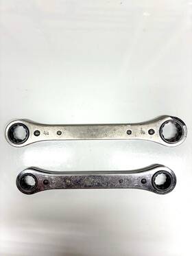 1194 Proto 1195/1194 2 Pc Ratcheting Wrench 1195 5/8 Inch X 11/16 3/4 7/8 12 Point Sae Usa
