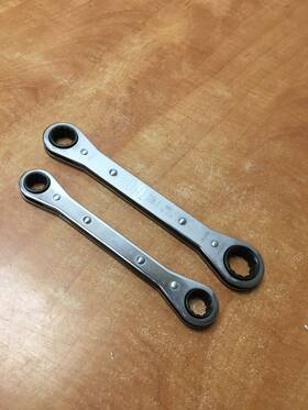 1193t-a Proto 1196-a Tools Usa Sae Ratcheting Box End Wrench Lot Of 2