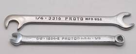 1204-e Proto Lot Of 2 Mini Combo Ignition Wrenches 1/8 Inch And 3316 1/4
