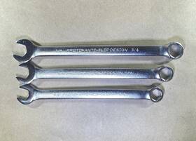 1220hasd Proto Anti Slip Wrenches Sae 6 Point Combination 3/8 Inch 11/16 3/4 Lot Of 3 Usa