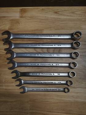 1224asd-1212asd Proto Professional Sae Wrench Set 3/4 - 3/8