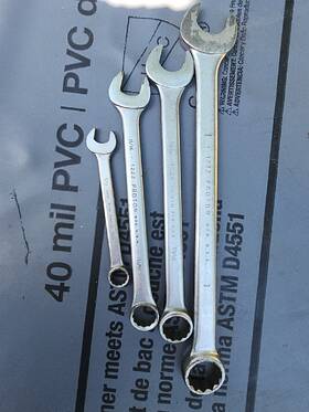 Proto 1232-1226-1222-6116 Professional Combination Wrench Set Of 4 1232 1226 1222 6116 Usa Made