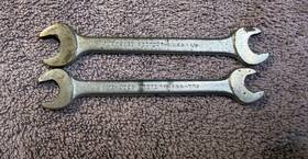 3026-3025 Proto Vintage Set Of 2 9/16 Inch X 1/2 7/16 Open End 3026 3025 Wrenches Usa