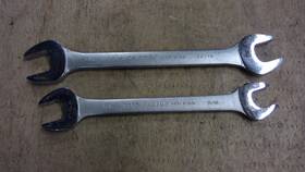 3035-3040 Proto Prof 3040 7/8 Inch 13/16 And 3035 11/16 3/4 Sae Chrome Open End Wrench Usa