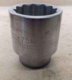 5775m Proto Professional 1 Inch Drive 75mm Chrome Satin Socket Made In The Usa