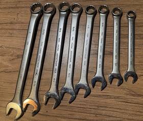 6132-6118 Proto Vintage Lot Of 8 Challenger By Wrenches Standard Sae Usa