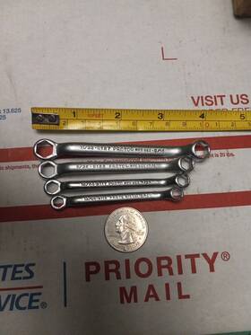 8127 Proto Mini 4pc Sae Double Box End Wrench Usa Made 3/16 Inch - 11/32