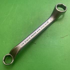 8161-h Proto Tools Usa 6 Point Sae 1/2 Inch X 9/16 Short Deep Offset Box Wrench Mpn